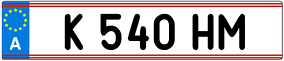 Truck License Plate